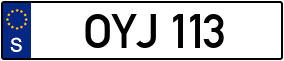 Trailer License Plate